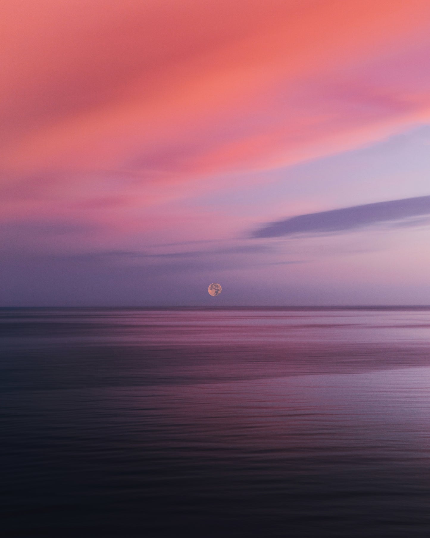 Dreamy Moonset