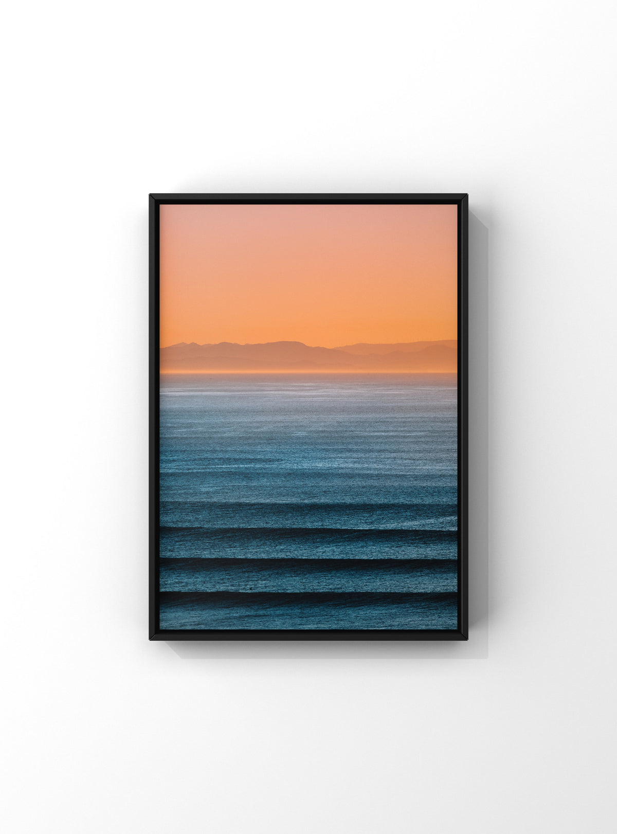 Lignes au coucher du soleil